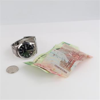 Foreign Currency And Watch, 4 Pieces