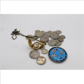 Foreign Currency Token And Watch, 20+ Pieces