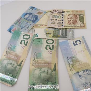 Foreign Paper Bills; 6 Pieces