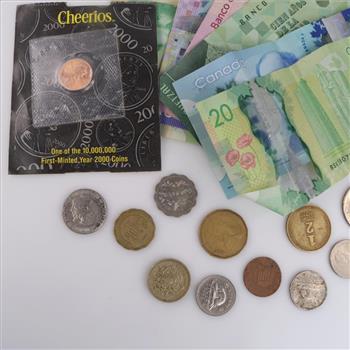 Foreign & US Currency, 10+ Pieces