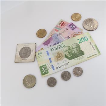 Foreign & US Currency, 11 Pieces