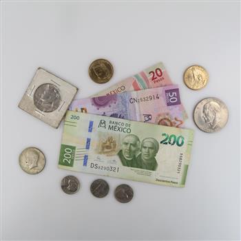 Foreign & US Currency, 11 Pieces