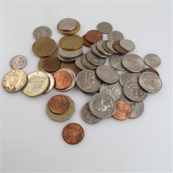 Foreign & US Currency, 50+ Pieces