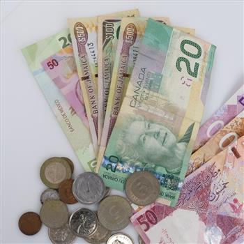 Foreign, US Currency And Tokens, 20+ Pieces