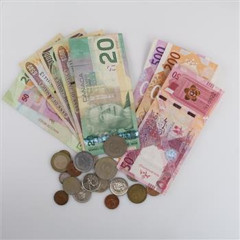 Foreign, US Currency And Tokens, 20+ Pieces