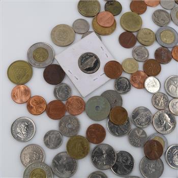 Foreign - US Currency And Tokens, 80+ Pieces