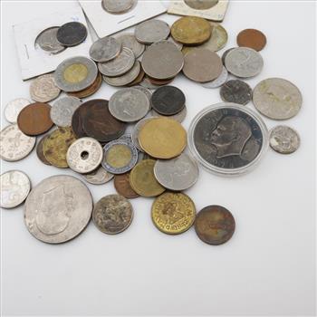 Foreign/US Coins & Tokens, 50+