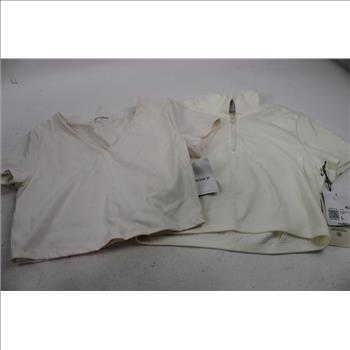 Forever 21 Active Wear Knit Tops, And Skort, Large, 3 Pieces