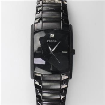 Fossil Black Diamond  Dial Watch
