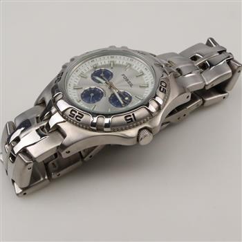 Fossil Blue Stainless Steel Watch