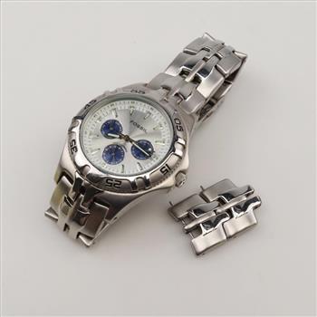 Fossil Blue Stainless Steel Watch