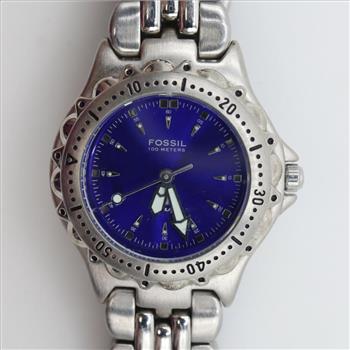 Fossil Blue Stainless Steel Watch