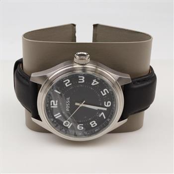 Fossil Classic Black Dial Arabic Numeral Watch