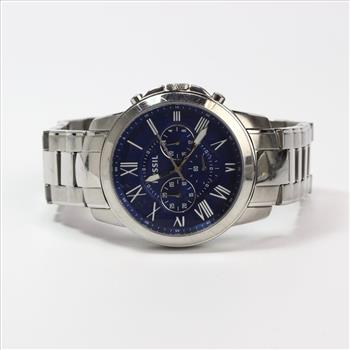 Fossil Grant Blue Face Watch