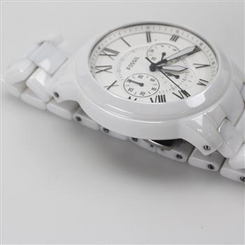 Fossil Grant Ceramic Chronograph Watch