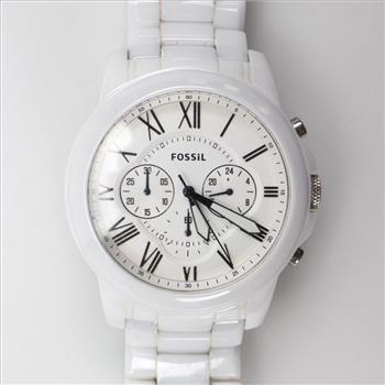 Fossil Grant Ceramic Chronograph Watch