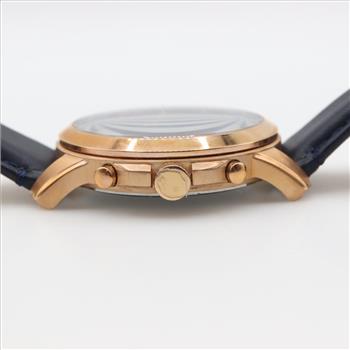 Fossil Grant Chronograph Navy Leather Watch