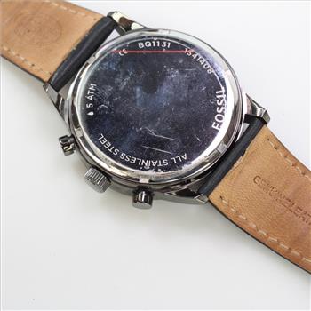 Fossil Gunmetal Gray Tone Chronograph Watch