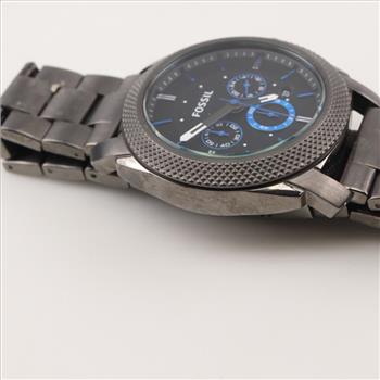 Fossil Machine Chronograph Smoke Stainless Steel Watch