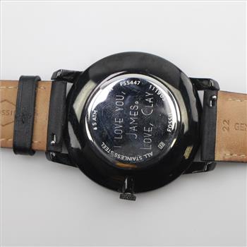 Fossil Minimalist Black Dial Watch