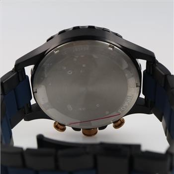 Fossil Nate Chronograph Black & Blue Watch