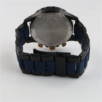 Fossil Nate Chronograph Black & Blue Watch
