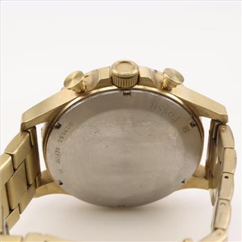 Fossil Nate Chronograph Gold Tone Watch