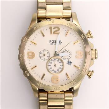 Fossil Nate Chronograph Gold Tone Watch