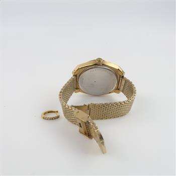 Fossil Watch & Silver Earring, 2 Pieces