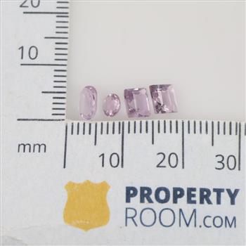 Four Amethyst Loose Stones