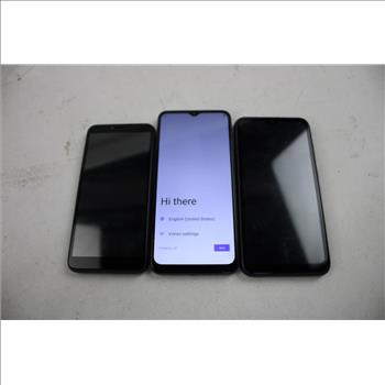 Foxx, Blu, & Maxwest Cell Phone Lot, 3 Pieces, Sold For Parts