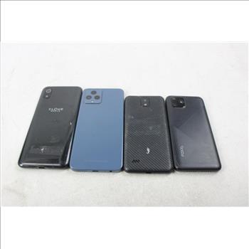 Foxx, Hotpepper, T-Mobile, Cloud Mobile Cell Phone Lot, 4 Pieces, Sold For Parts