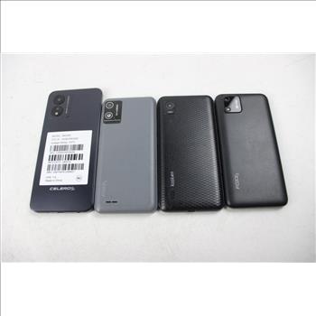 Foxx, Koobee, Celero5G Cell Phone Lot, 4 Pieces, Sold For Parts