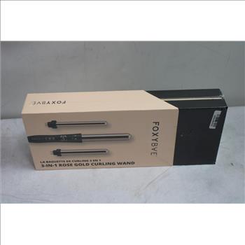 Foxybae 3-in-1 Rose Gold Curling Wand