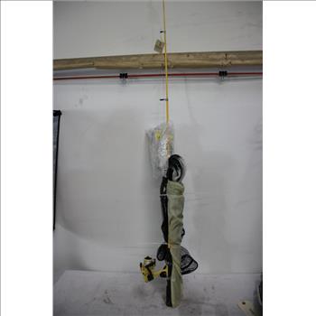 Frabill Fishing Net, Yellow Eagle Claw Fishing Pole, 2 Pieces