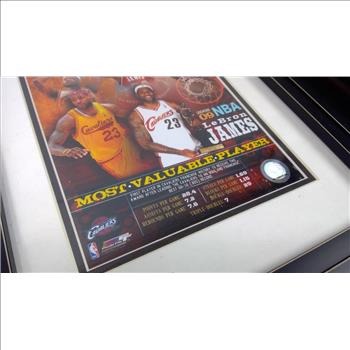 Framed 8x10 Lot, Lebron James, Jack Tatum, Ben Roethlisberger, Frank Gore