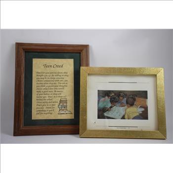 Framed Picture Bulk Lot, 4 Pieces