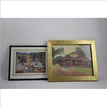 Framed Picture Bulk Lot, 4 Pieces