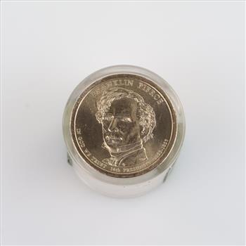 Franklin Pierce Danbury Mint UNC Presidential Collector Roll, 12 Coins