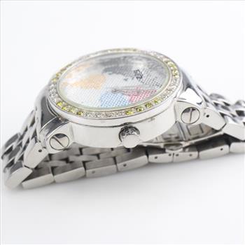 Freeze Diamond World Map Dial Watch