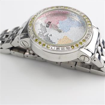 Freeze Diamond World Map Dial Watch