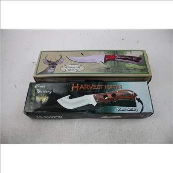 Frost Cutlery Fixed-Blade Knives, 2 Pieces