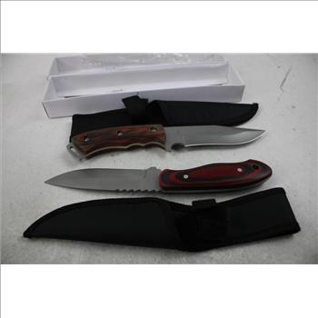 Frost Cutlery Woodlands Elk Hunter Knife, Apache Series Skinner 11 Knife, 2 Pieces