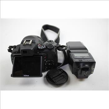 FujiFilm FinePix HS25EXR Digital Camera, With RF-42 Flash And Remote Shutter Release