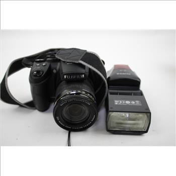 FujiFilm FinePix HS25EXR Digital Camera, With RF-42 Flash And Remote Shutter Release