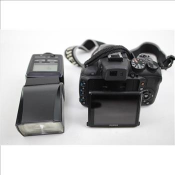 FujiFilm FinePix HS25EXR Digital Camera, With RF-42 Flash And Remote Shutter Release