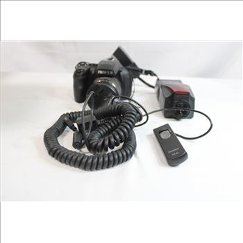 Fujifilm HS25EXR Digital Camera, EF-42 Flash, And Remote Shutter Release