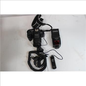 Fujifilm HS25EXR Digital Camera, EF-42 Flash, And Remote Shutter Release