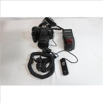 Fujifilm HS25EXR Digital Camera, EF-42 Flash, And Remote Shutter Release