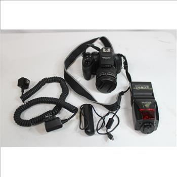 FujiFilm HS25EXR Digital Camera, EF-42 Flash, Flash Cord, And Remote Shutter Release